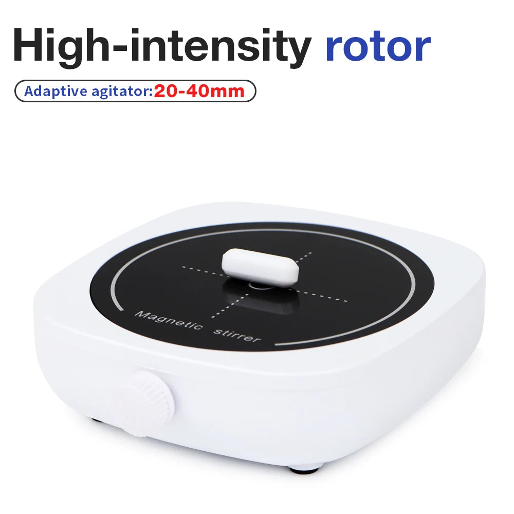 Magnetic Stirrer Mini Lab Stir Mixer Portable Stirrer Plate with Stir Bar 1L 600-4000RPM for Laboratory EU Plug