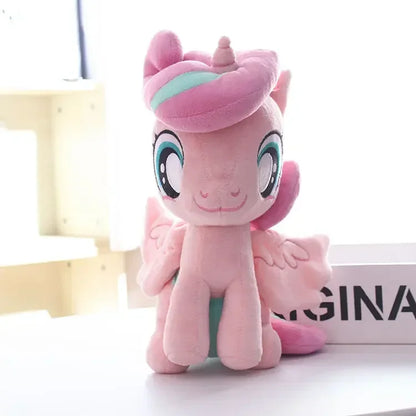 Cartoon Flurry Heart Horse Plush Doll Stuffed Toys 25CM