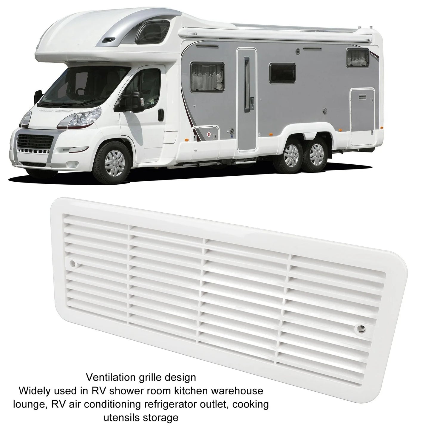 Rv Refrigerator Cooling Fan Three Fans Quiet Wide Application 12V Rv Fridge Fan with Protecting Net for  Motorhome Yacht