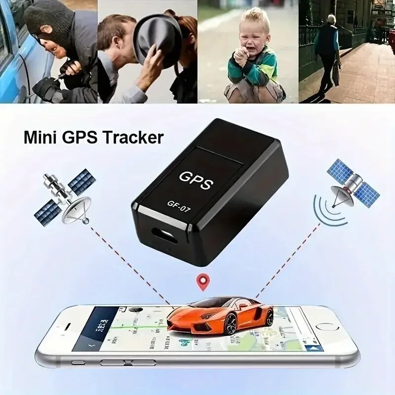 GPS Tracker for Cars, Pets & More - Portable Vehicle Location Finder with Global Coverage, USB Charging, Car GPS Tracker