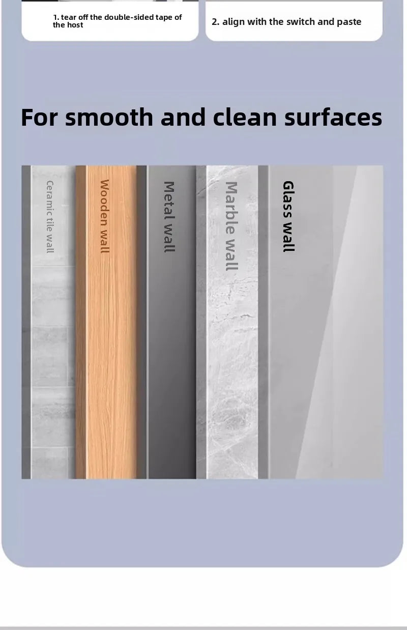 Smart Wireless Light Switch Remote Control for Bedroom/Lazy People, Auto On/Off, Smart Home Device