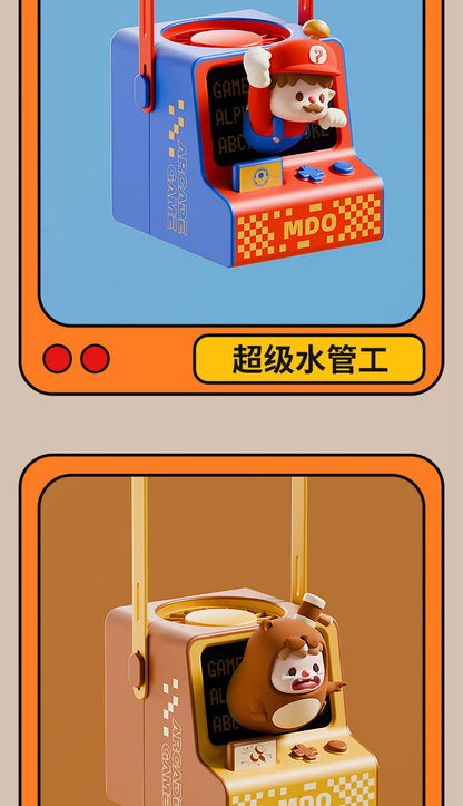 Mini Fan Cartoon halterneck fan USB charging lazy fan portable handheld outdoor mini bladeless small fan