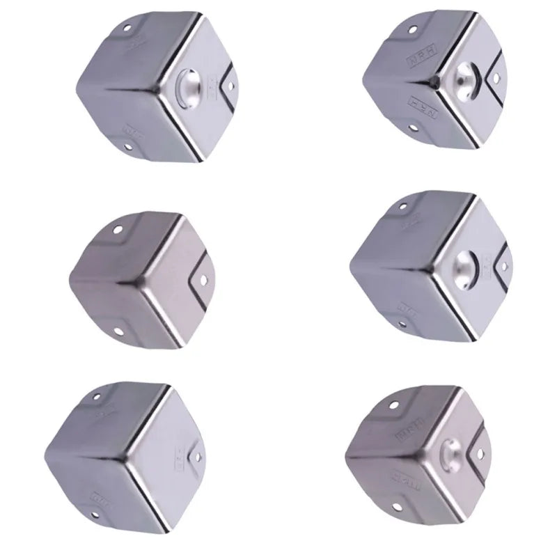 4 Pcs Stainless Steel Corner Protectors Decorative Edge Guards For Furniture Box Wrap Table Guard Hardware Brackets