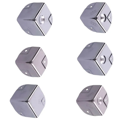 4 Pcs Stainless Steel Corner Protectors Decorative Edge Guards For Furniture Box Wrap Table Guard Hardware Brackets