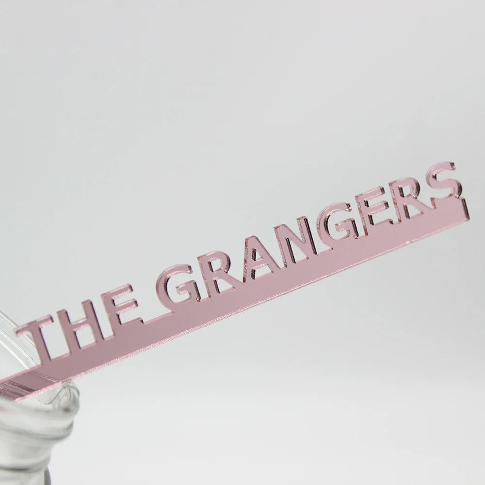 30/50/100Pcs Personalized Acrylic Stirrers Custom Lasercut Drink Stirrers Initial Drink Stirrers Wedding Stirrers Swizzle Sticks