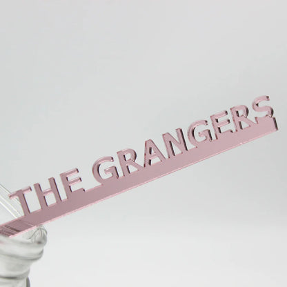 30/50/100Pcs Personalized Acrylic Stirrers Custom Lasercut Drink Stirrers Initial Drink Stirrers Wedding Stirrers Swizzle Sticks