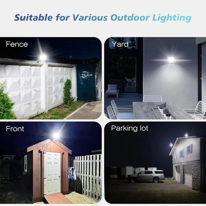 100000LM Solar Light Commercial LED Outdoor Dusk To Dawn Solar Street Light Road Area Lamp Waterproof Backyard Security Lighting