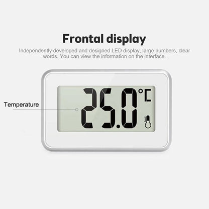 Digital Fridge / Freezer Thermometer Household Thermograph Humidity Meter IPX3 Waterproof LCD Display Wireless & Hanging Hook