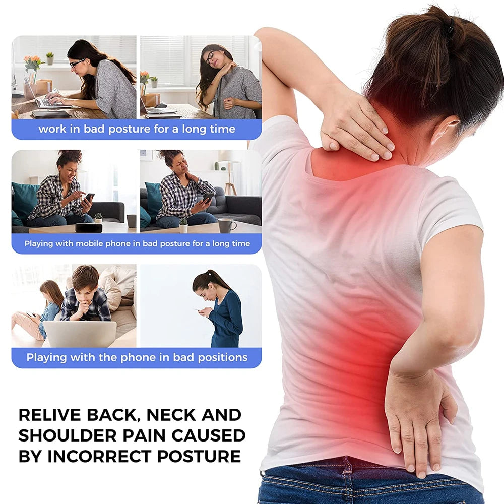 Posture Corrector for Men & Women - Adjustable Back Brace, Neck & Shoulder Support - Relieves Back Pain & Slouching, Breathable