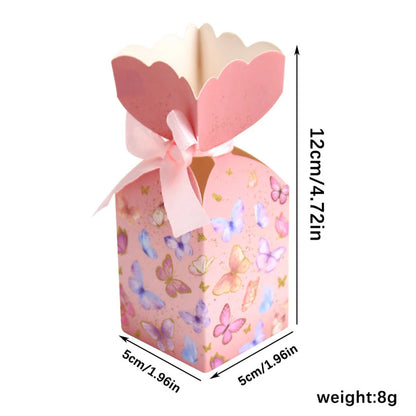 25PCS Butterfly Party Favors Box Birthday Party Candy Boxes Bridal Shower Party Supplies Decoration