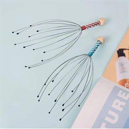 Octopus-Shaped Scalp Massager Manual Head Massager with Claw Design Relaxing Head Grabber for Soothing Massage Experience ﻿Acces