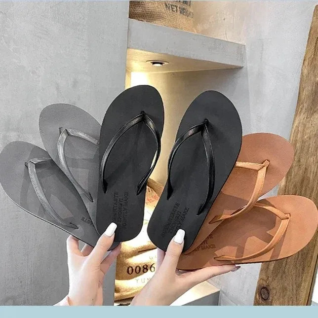 1Pair Flip-flops Women's Summer Slippers for Women Non-slip Ins Outdoor Casual Beach Sandal Women Fashion Outerwear Flip Flops