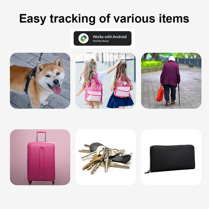Mini GPS Tracker for Android Pet Tracker Item Locator Wallet Tracker AntiLost Alarm for Car Kids Elderly Pets Luggage