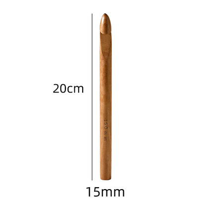 KOKNIT DIY Knitting Needles Hook Handle Wood Crochet Hook  Home Knitting Weave Yarn Crafts Knitting Tools Big Size 15/20/25mm