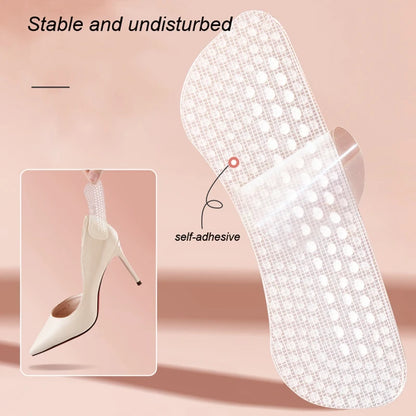1 Pair Silicone Heel Stickers Heels Grips for Women Men Anti Slip Heel Cushions Non-Slip Inserts Pads Foot Heel Care Protector