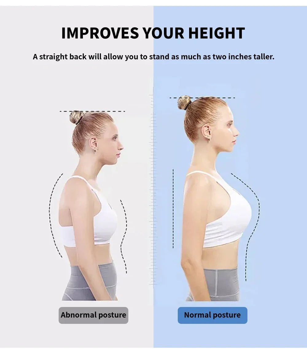 EMS Perfect Posture Belt Corrector Back Massage With Muscle Stimulator For Adult and Kids Improve Lumbar Support Posture