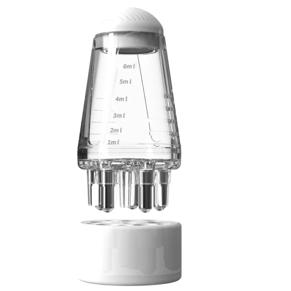 6ml Scalp Applicator Mini Head Massager Roller Ball Brush Hair Growth Essential Oil Medicine Liquid Applicator Massage Comb