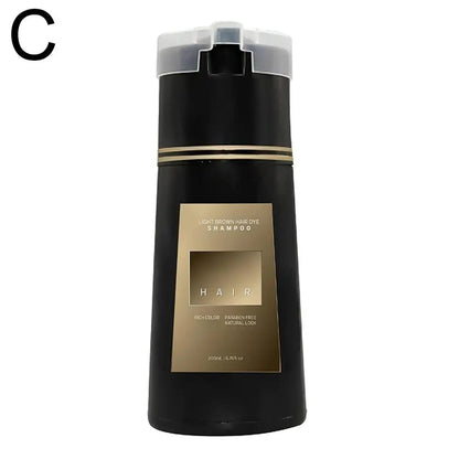 200ML Hair Coloring Shampoo Dye Shampoo For Covering Gray White Shampoo Black Brown Purple Hair Colouring Shampoo Hair Care