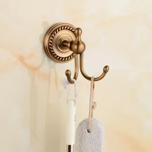 . Solid Brass Bathroom Accessories Set,Robe hook,Paper Holder,Towel Bar,Soap Basket,Bathroom Fitting Sets