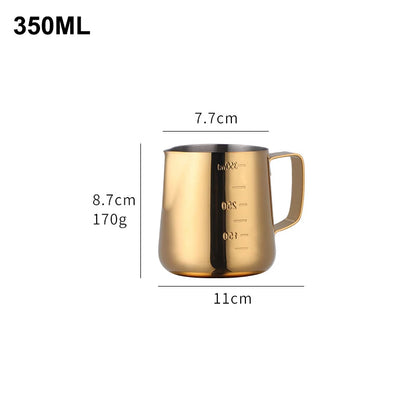 350/550ML Coffee Latte Milk Frothing Jug Milk Frother Pitcher Stainless Steel Jug Espresso Barista Pitcher Milk Pot With Scale