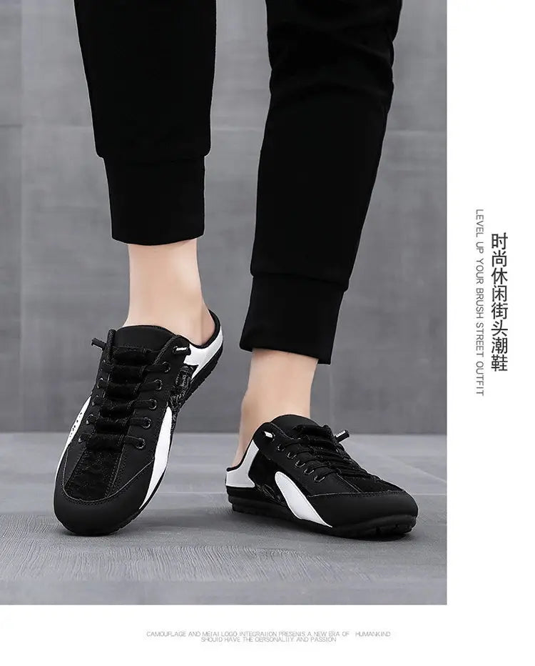 Half Slipper for Men Classic Summer Casual Shoes Men's Flat Shoe Slippers Concise Men Sneakers
