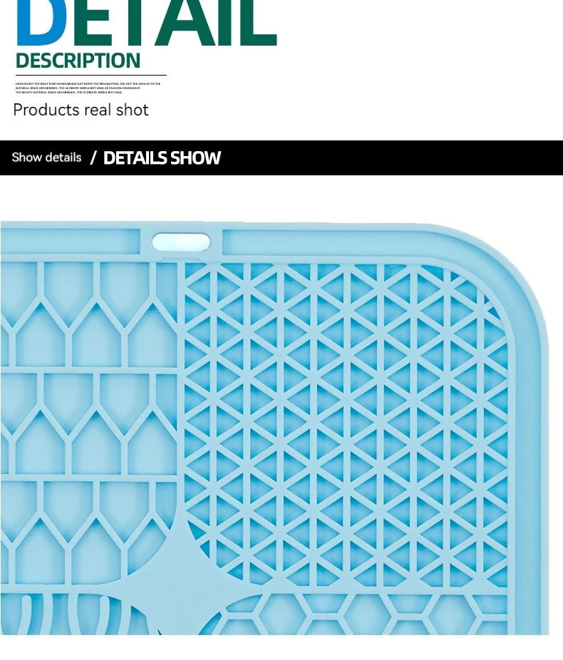 Pet Licking Tray Cats and Dogs Slow Food Licking Tray Anti-choking Food Grade Silicone Sucker Pet Suppliespet Suppl Item Type