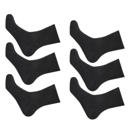 3Pair Comfortable No Elastic Diabetics Socks Men Women Loose Wide Mouth Socks Casual Solid Color Cotton for Aduts Teenagers