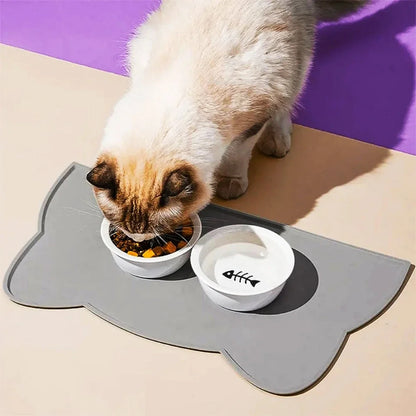 Non-slip For Dogs Water Feeding Dog Accessories Waterproof Watering Supplies Silicone Food Mat Pet Cats Feeders Pets Products
