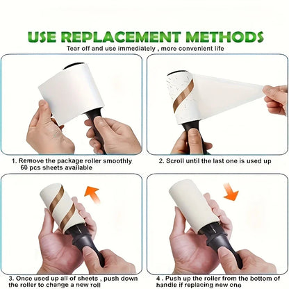 Ultra Sticky Lint Roller for Eliminating Pet Fur-Ideal for Furniture,Clothing &Carpets|Tool for Cleaning Pet Hair Hair Adhesive