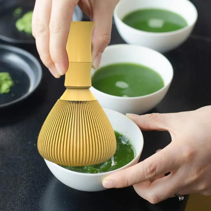 Matcha Whisk Traditional Matcha Whisk Reusable Matcha Green Tea Brush Removable Tea Whisk Safe Matcha Mixer Kitchen Accessories