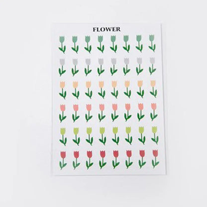 School Supplies Planner Album Self-adhesive Decorative Decals Label Stickers Stationery Stickers Diary Scrapbooking Stickers