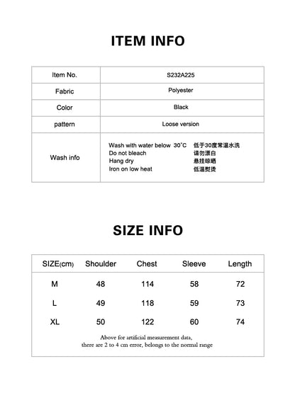 Men's shirt original 2023 new niche design feeling young men's fashion leisure loose black long sleeve shirt in the autumn