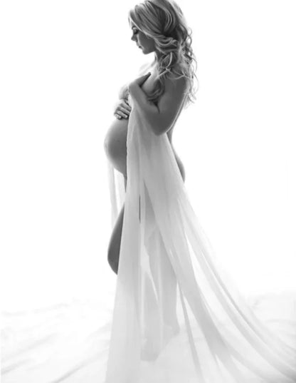 Maternity Photography Props DIY Cloak Dress Chiffon Fabric Simple Modeling Studio Photo Background Long Flying Dress for Photos