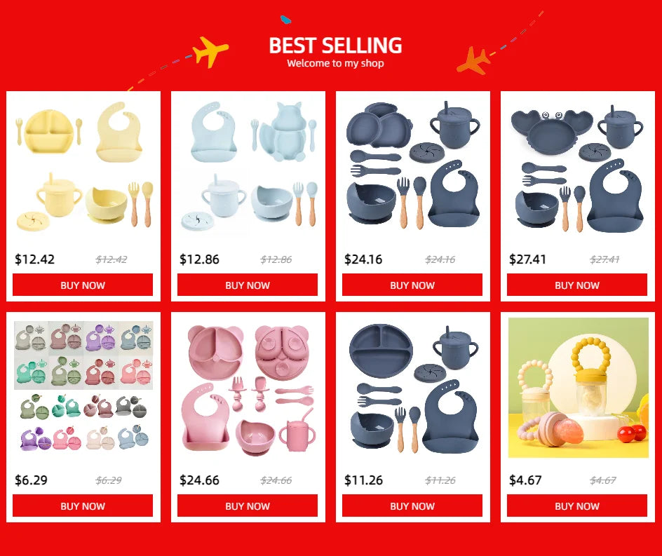 Baby Soft Silicone Spoon Food-grade Silicone Children's Supplementary Feeding Training Spoon Long-handle Silicone Feeding Spoon