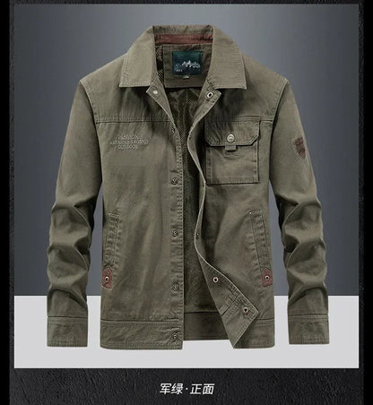 Autumn JacketMen Cotton Windbreaker Bomber Coat Military Men's Tactics Jackets Man Cargo Casual Jacket Mens Clothes Spring