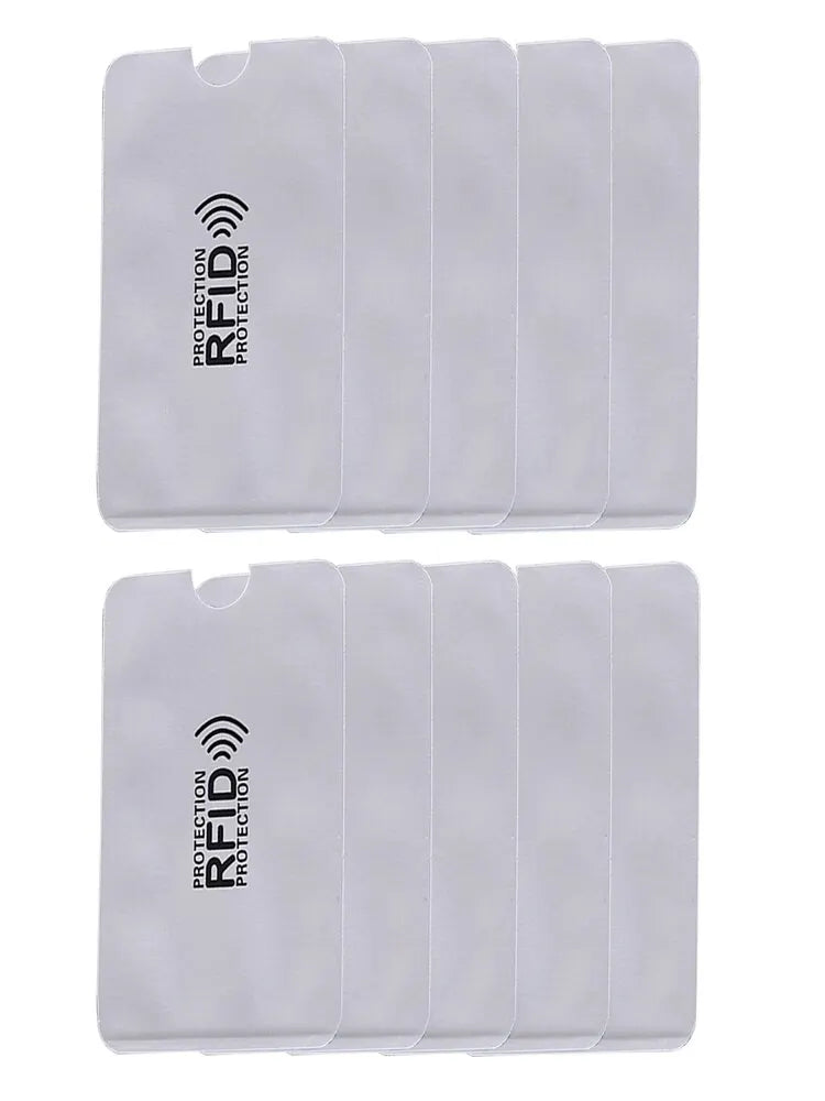 RFID Blocking Card Sleeve Aluminum Foil Anti-theft Swipe Anti-demagnetization Case Shielding Bag