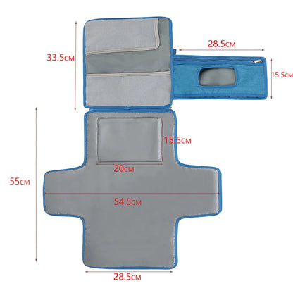 Portable nappy changing mat baby diaper pad outdoor travel changing mat multifunctional diaper separating waterproof folding mat