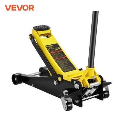 SucceBuy Floor Jack Low Profile Floor Jack Heavy-duty Steel Racing Floor Jack Quick Lift Pump Floor Lifting Range 3.64"-19.49"