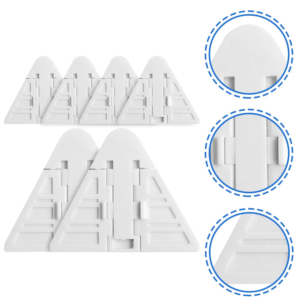 6 Pcs Hand Sliding Door Child Lock Baby Proof Security ABS Safety Lock No Screws Easy Install Closet Glass Wardrobe