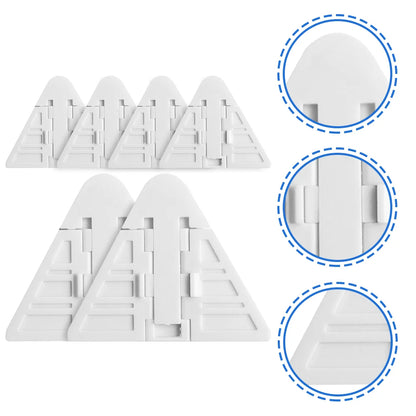 6 Pcs Hand Sliding Door Child Lock Baby Proof Security ABS Safety Lock No Screws Easy Install Closet Glass Wardrobe