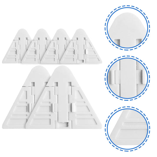 6 Pcs Hand Sliding Door Child Lock Baby Proof Security ABS Safety Lock No Screws Easy Install Closet Glass Wardrobe