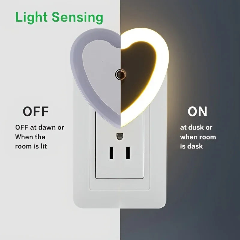 1pc LED Smart Night Light - Energy Efficient, Plug-in Indoor Lighting for Hallway, Bedroom, Kitchen, Stairway Perfect Gift