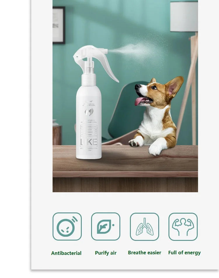 Natural Scented Pet Spray, Fresh Dog, Cat Body Perfume, Scent Deodorant, Remove Odor, Deodorant, Safety, 500ml