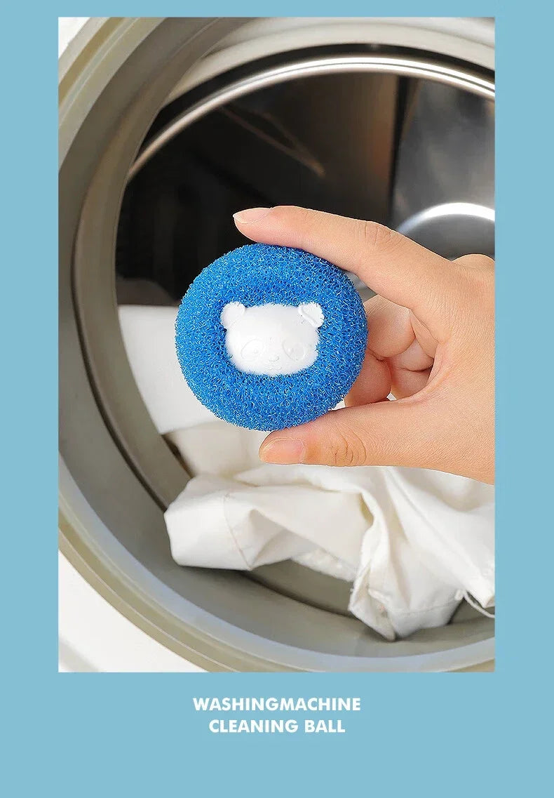 Laundry Balls Pet Hair Collector for Washing Machine Reusable Laundry Lint Catcher Removes Lint From Clothes Pet Cat Accessories
