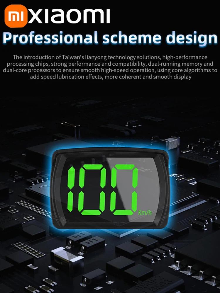 Xiaomi Car Speedometer HUD Head Up Display Digital Speed Meter Windshield Projector Vehicles Truck Auto Electronics Accessories