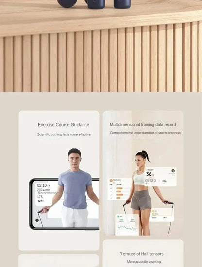 Xiaomi Mijia Smart Skipping Jump Rope XMSR-P803 Counter With Fit App Adjustable Calorie Calculation Sport Fitness Professional
