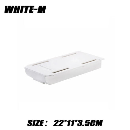 Hidden Drawer Organizer Self-Adhesive Desktop Small Drawer Cabinet Under Table Hidden Drawer Office Home Storage Tools