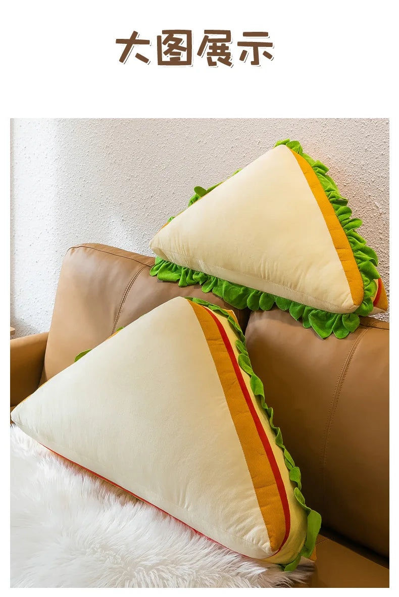 Plush Stuffed Toys Cute and Creative Sandwiches Pillows Toast Bread Children's Sofas Bedside Pillows Large Cloth Dolls Birthday