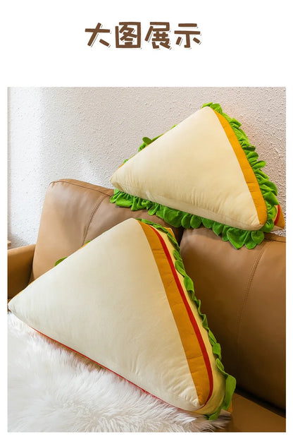 Plush Stuffed Toys Cute and Creative Sandwiches Pillows Toast Bread Children's Sofas Bedside Pillows Large Cloth Dolls Birthday