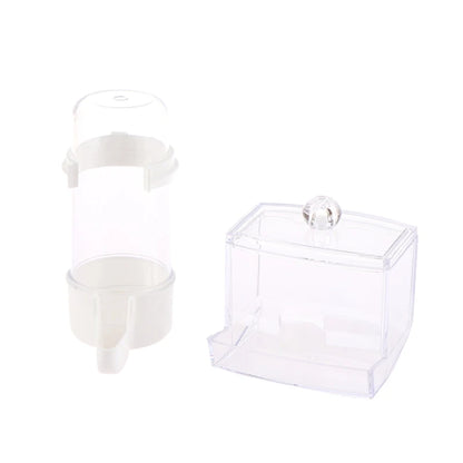 Rutin Chicken Automatic Food Feeder Large Capacity Anti-overturning Food Box Poultry Feeding Supplies Clear Food Dispenser